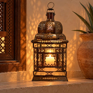 farol árabe cristal Oussem 52cm