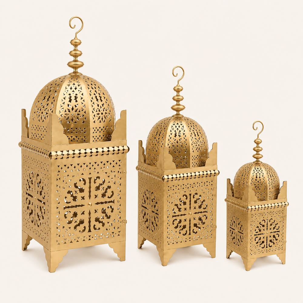 farol árabe forja oro tres