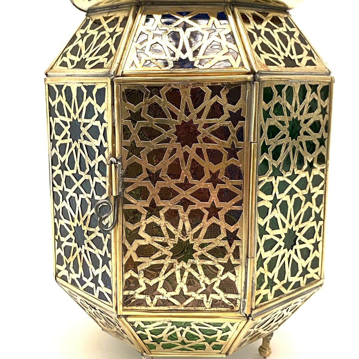 Lanterne octogonale arabe en laiton 38 cm | Lampes arabes