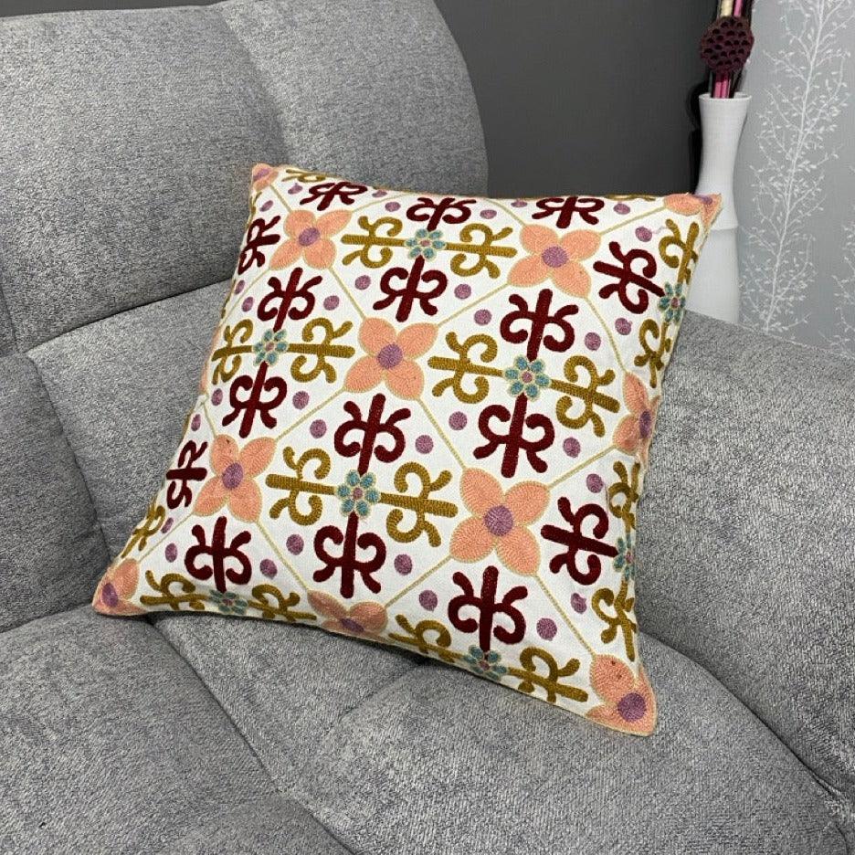 Funda de cojín árabe estilo floral MK2