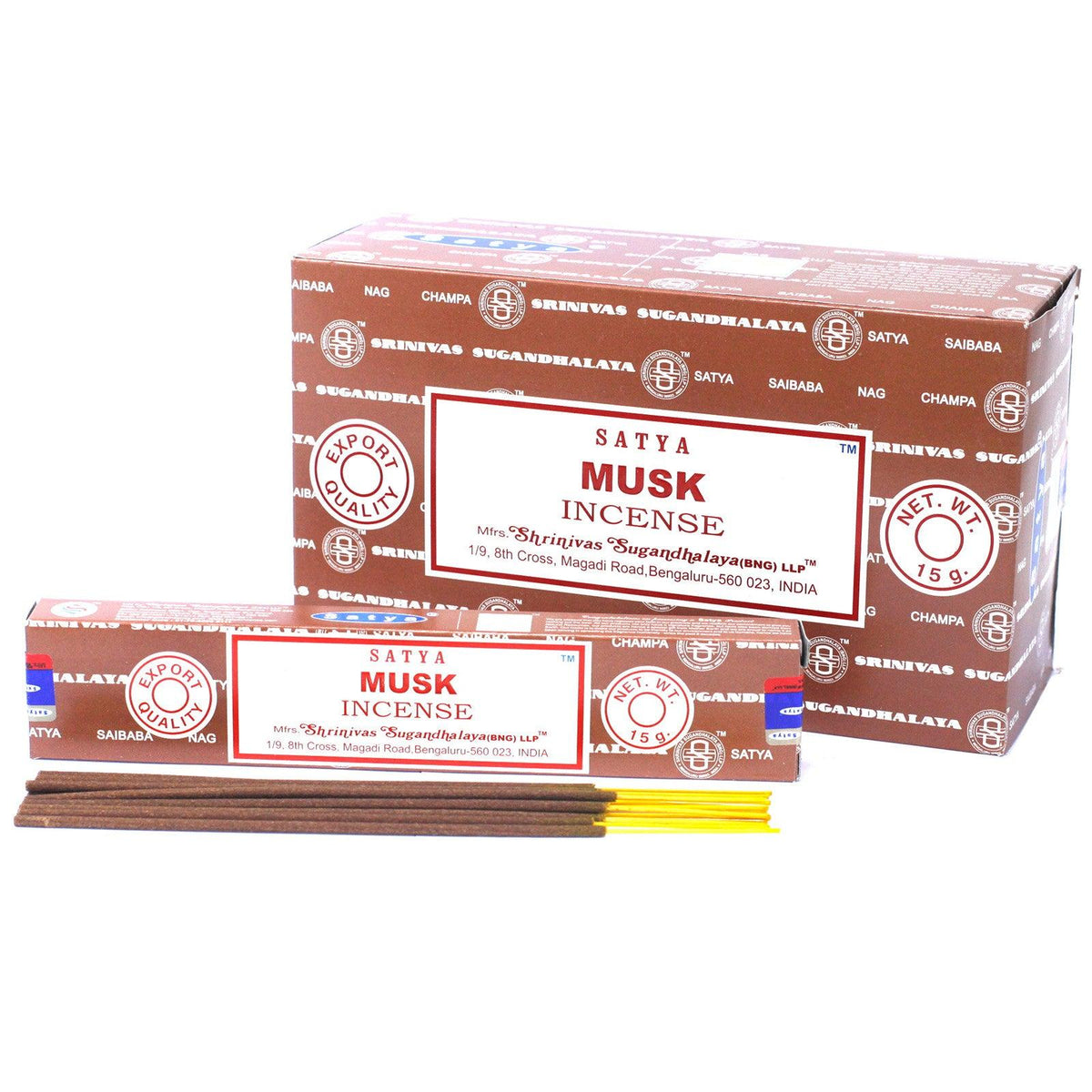 Incienso Musk Satya en varitas - incienso de almizcle