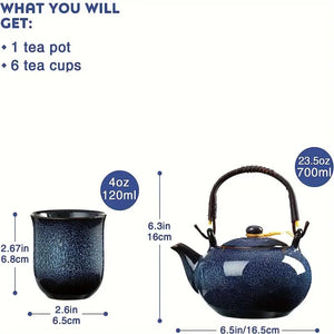 juego de té japonés técnica