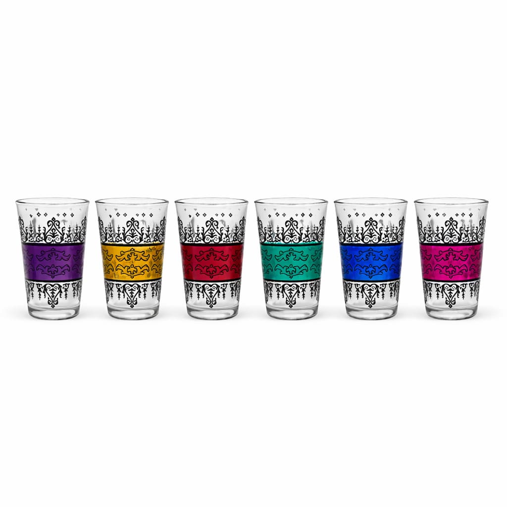 juego vasos árabes de té 