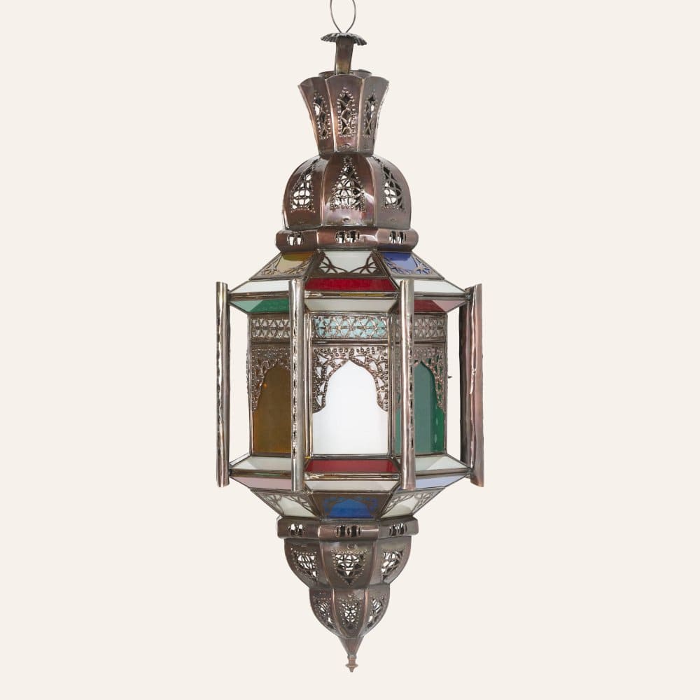 lámpara árabe Al-Andalus cristal