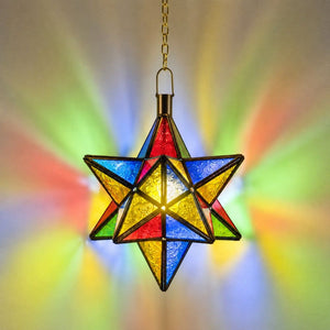 lámpara árabe cristal estrella A14
