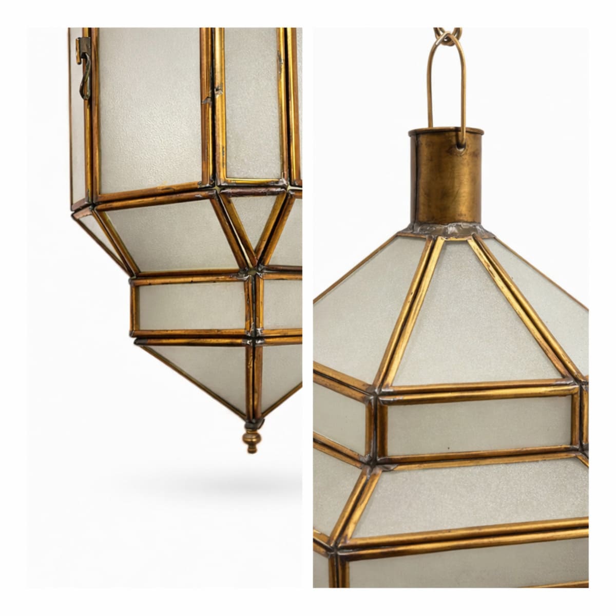 lámpara marroquí de cobre Arbaha detalles