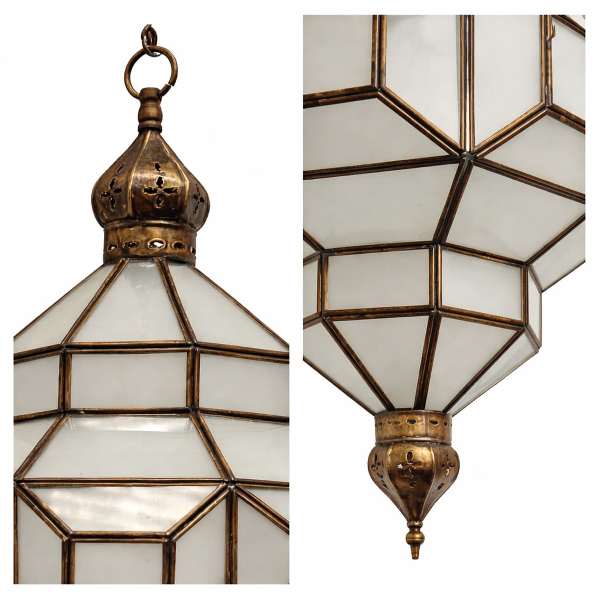 lámpara marroquí de cobre hisan 60x37