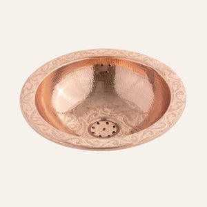 lavabo marroquí de latón cobrizo