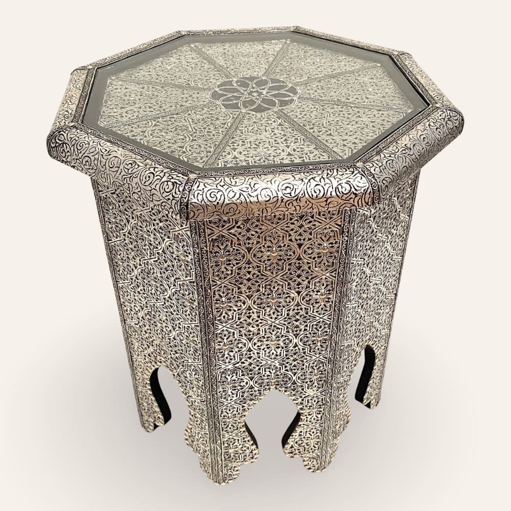 mesa árabe auxiliar de alpaca