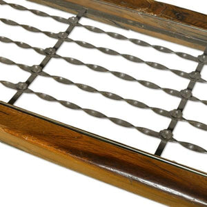 Mesa Árabe Rústica de Madera y Hierro