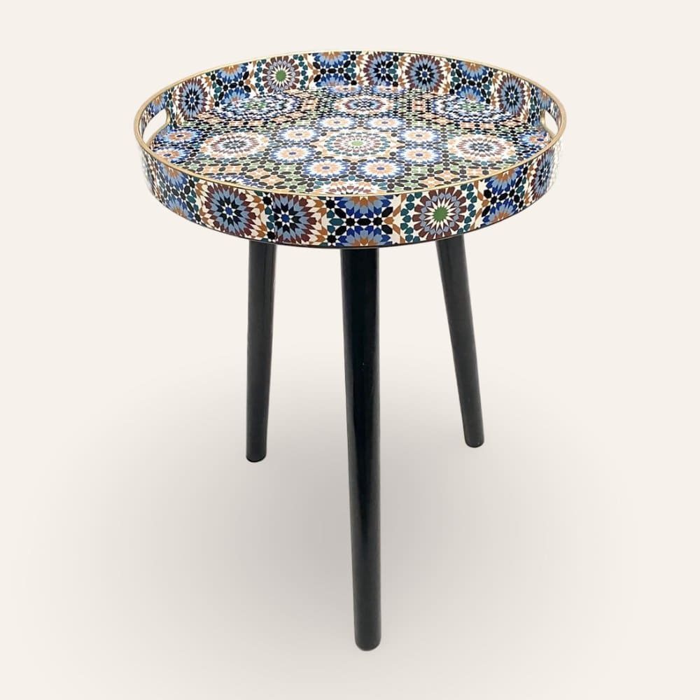 mesa marroquí auxiliar café Al-Andalus