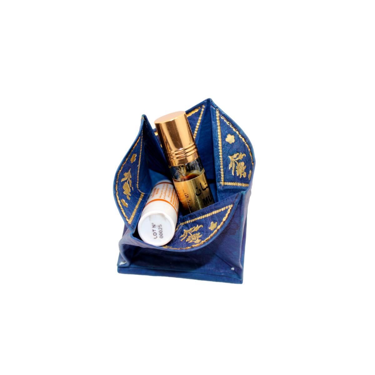 Monedero marroquí de cuero natural billetero