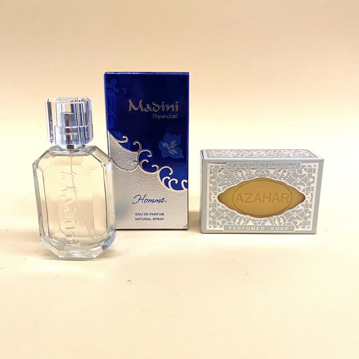 Parfum arabe pour homme MADINI 50ml + Savon Fleur d'Oranger
