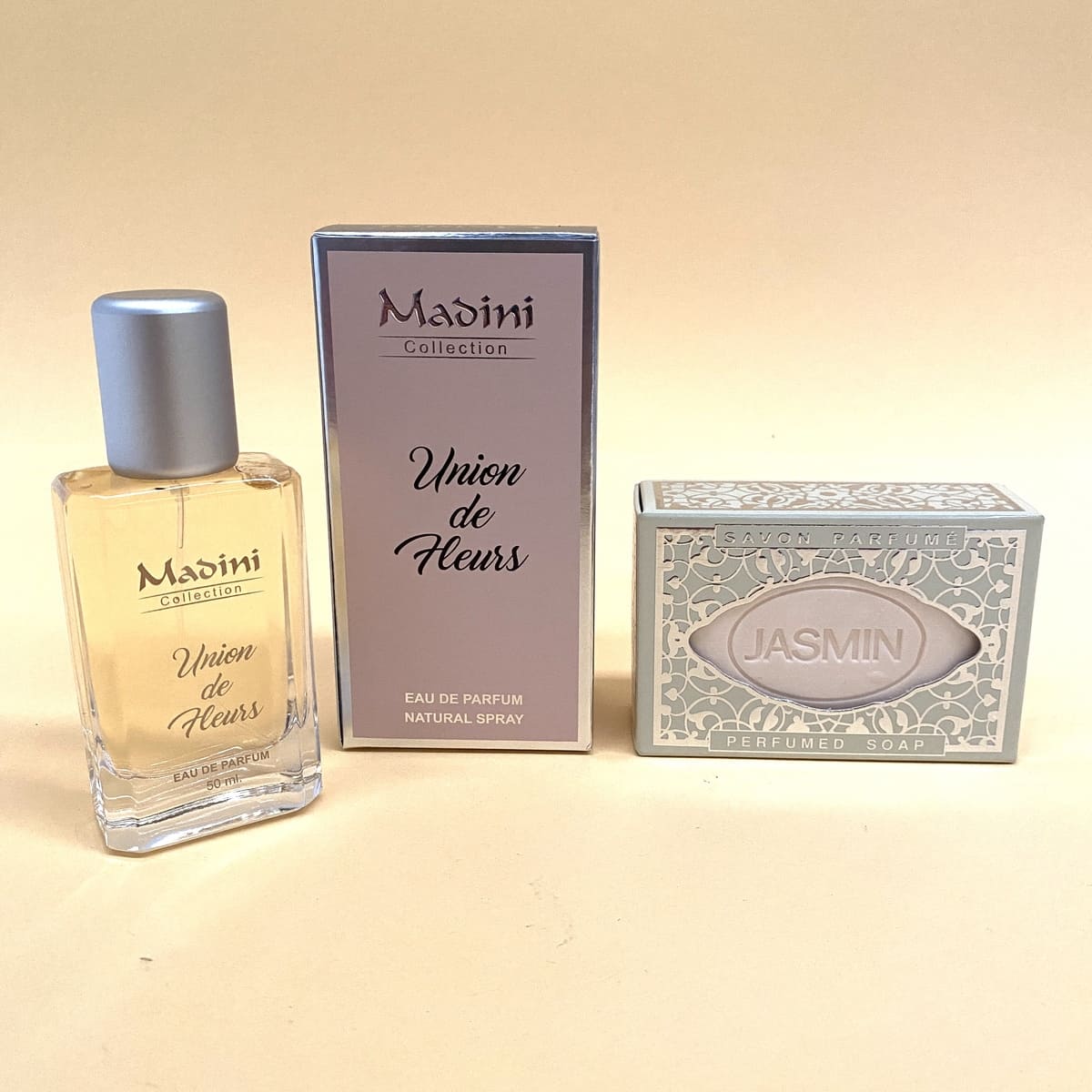 MADINI Union de Fleurs panier de parfum arabe féminin + Savon