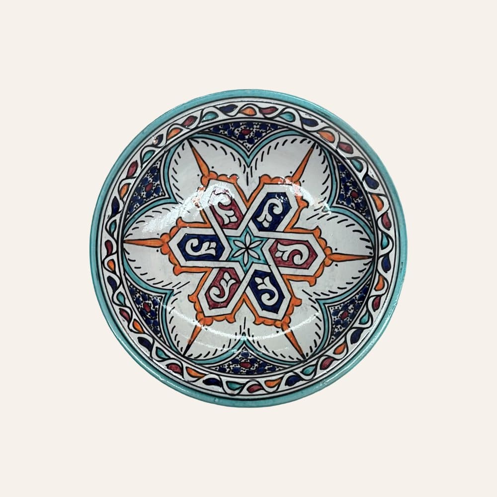 Assiette arabe en céramique de Fès 3 tailles