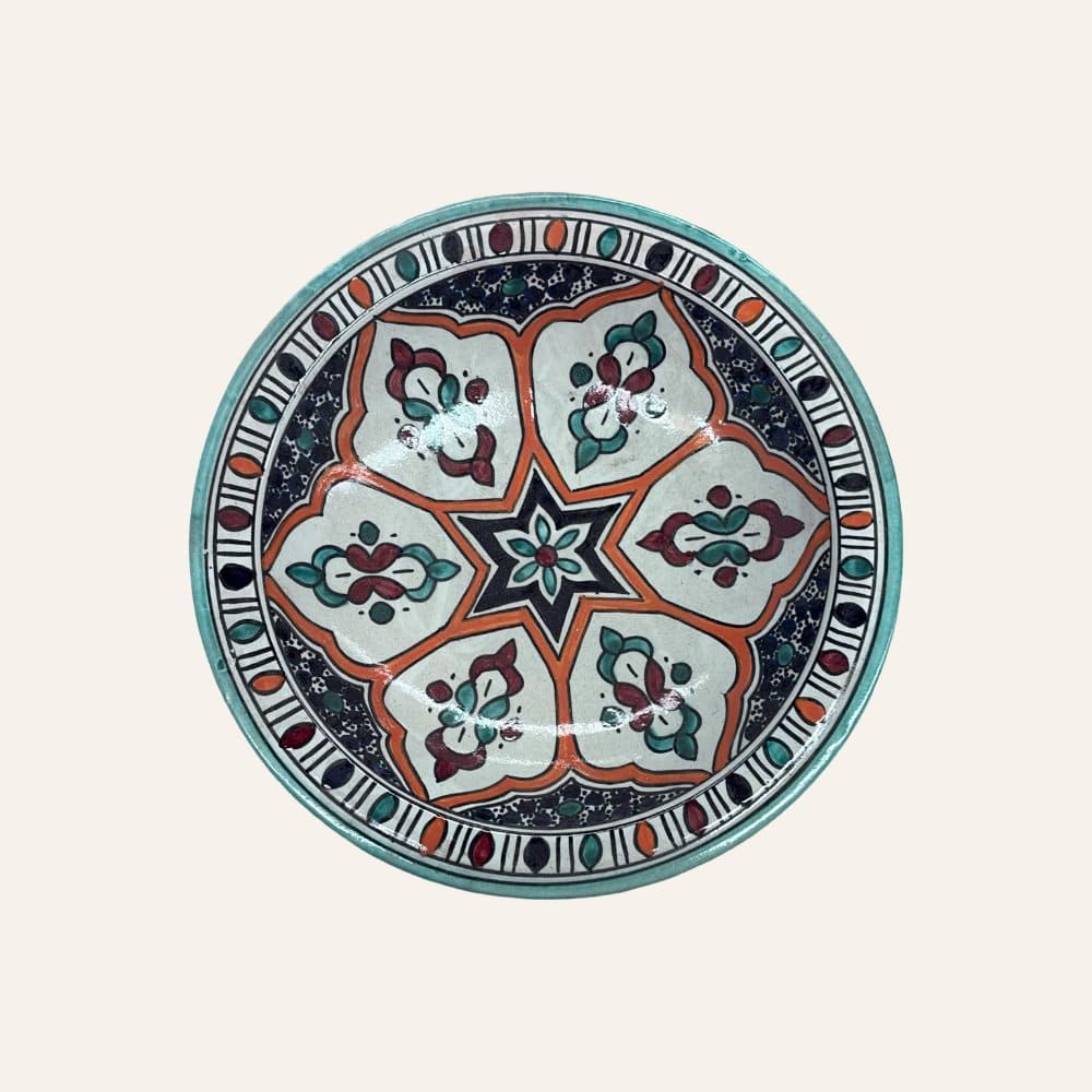 Assiette arabe en céramique de Fès 3 tailles
