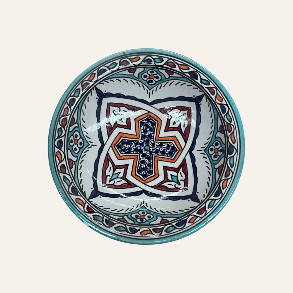 Assiette arabe en céramique de Fès 3 tailles