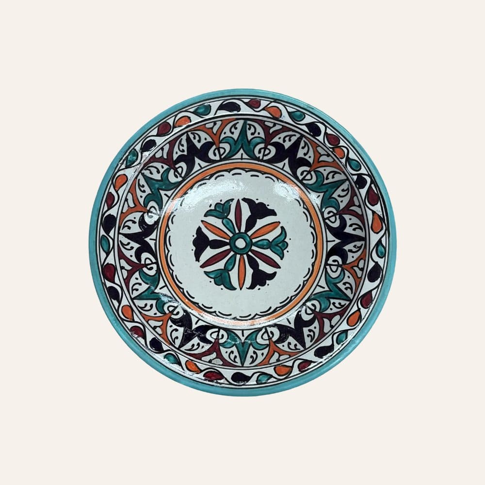 Assiette arabe en céramique de Fès 3 tailles