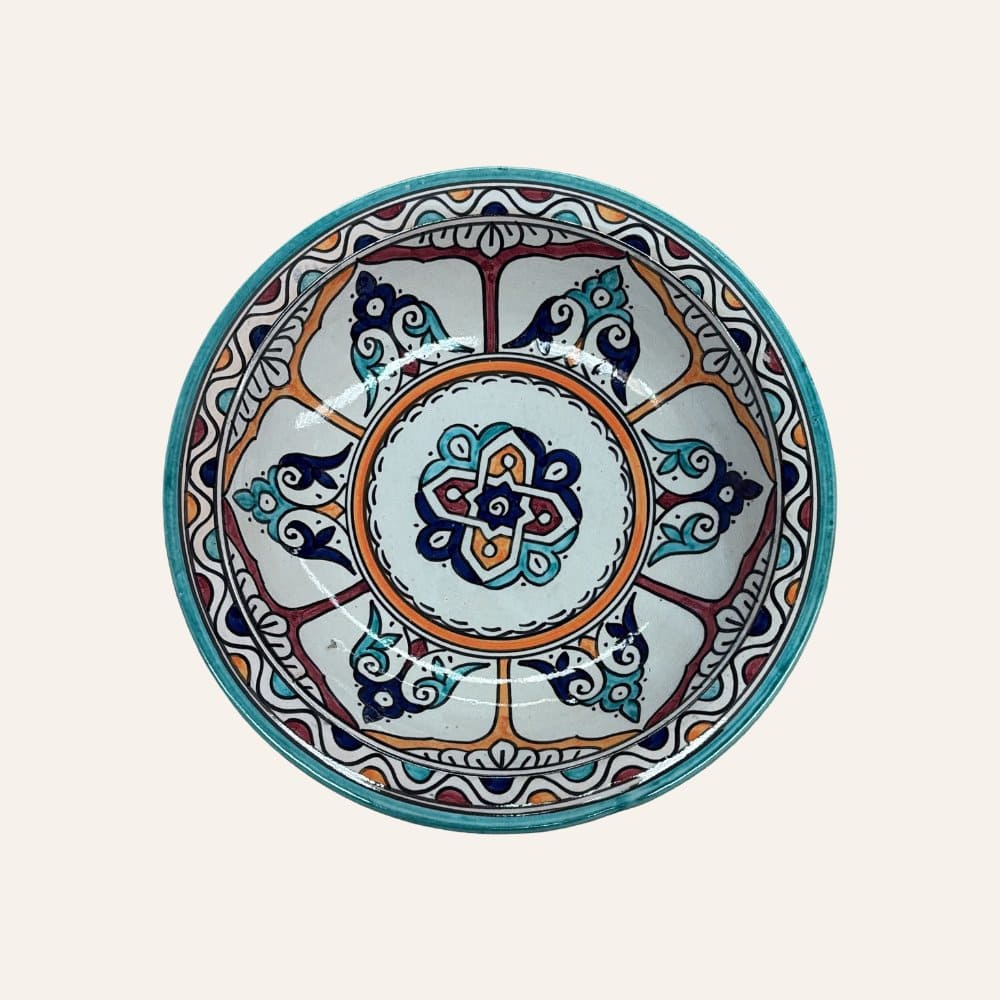 Assiette arabe en céramique de Fès 3 tailles
