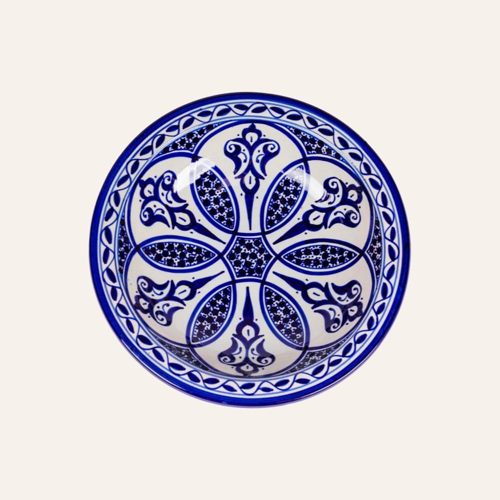 Assiette arabe en céramique de Fès 3 tailles