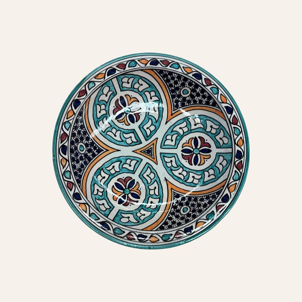 Assiette arabe en céramique de Fès 3 tailles