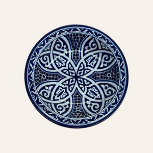 Assiette arabe en céramique de Fès 3 tailles
