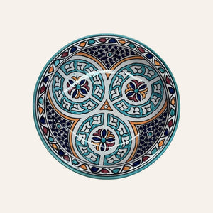 Assiette arabe en céramique de Fès 3 tailles