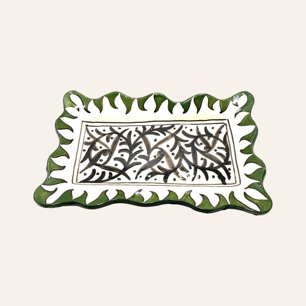 plato marroquí verde 25cm
