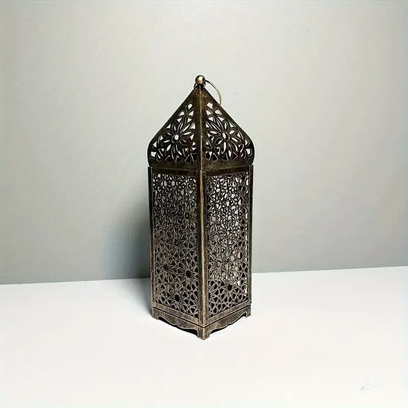 Bougeoir arabe moderne en métal, Style islamique, 30x9x9