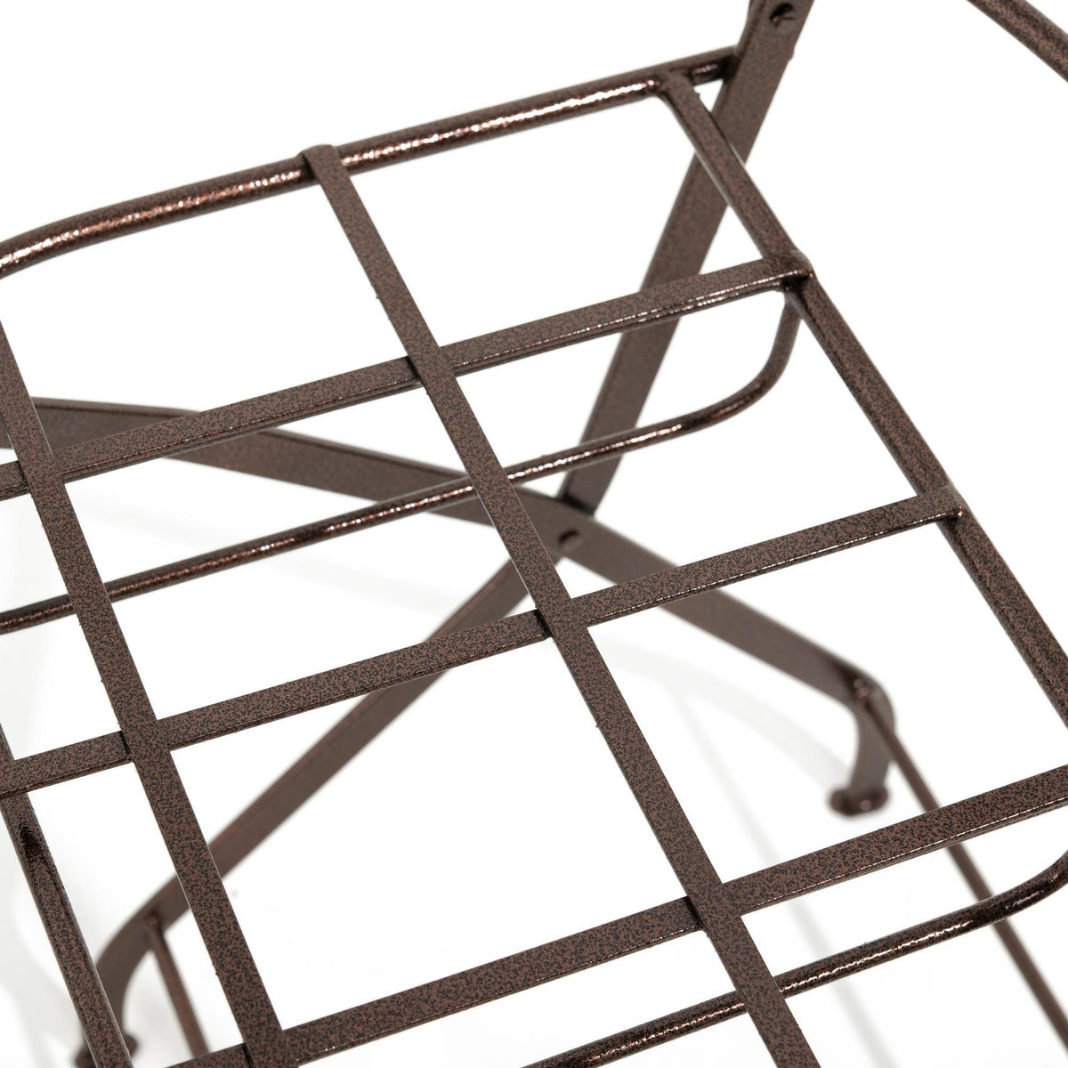 Silla marroquí de forja plegable tono cobrizo