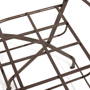 Silla marroquí de forja plegable tono cobrizo