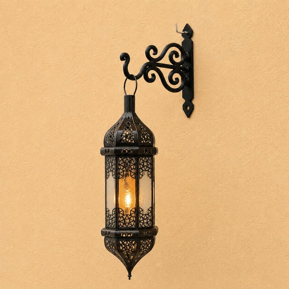 Support pour Lampes et Lanternes Arabes en Fer Forgé 10cm