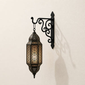 soporte de lámparas árabes de forja 12cm