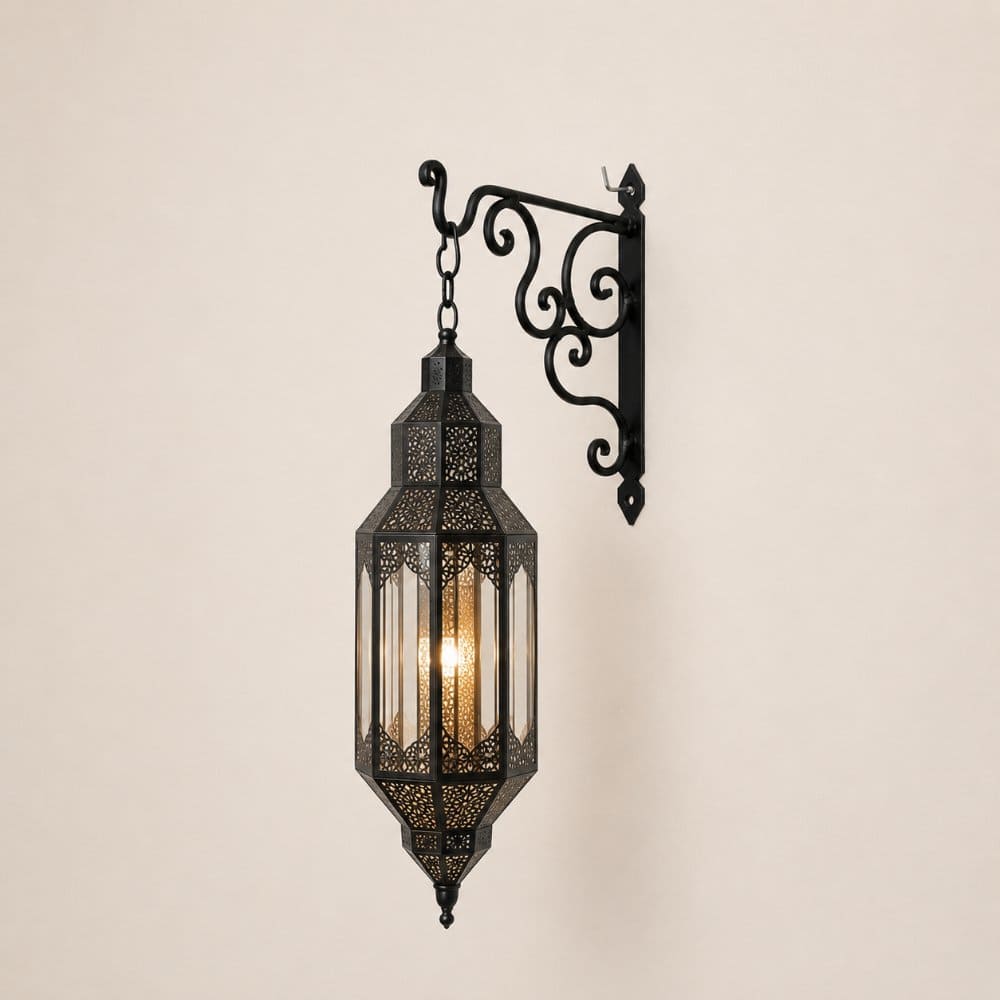 soporte lámparas árabes forja 15cm
