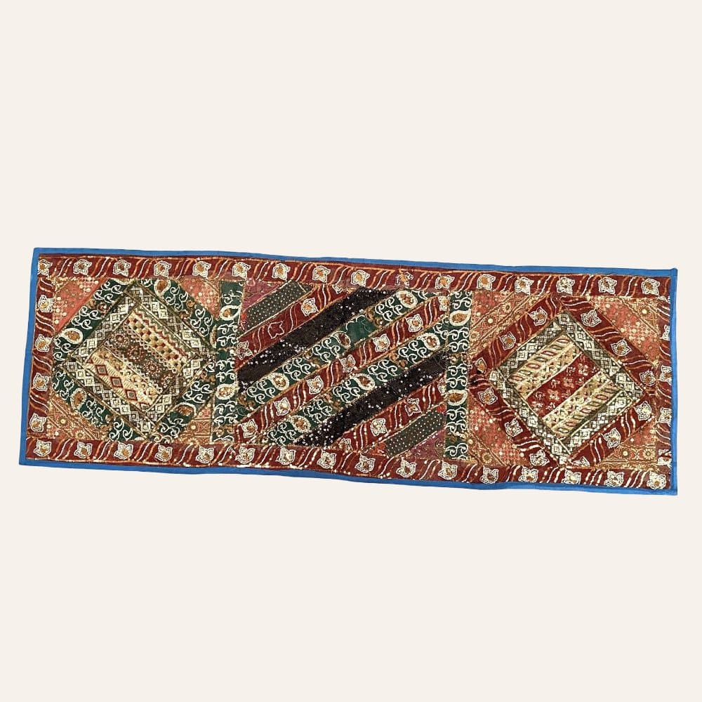tapiz rectangular azul