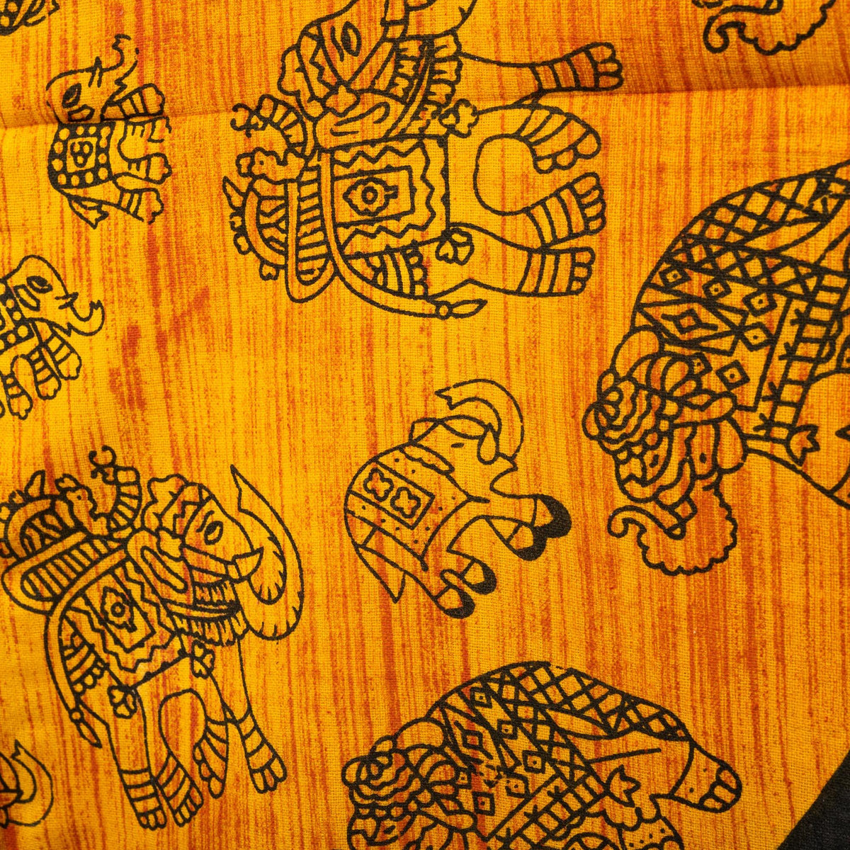 Tela India elefante naranja 240x210cm