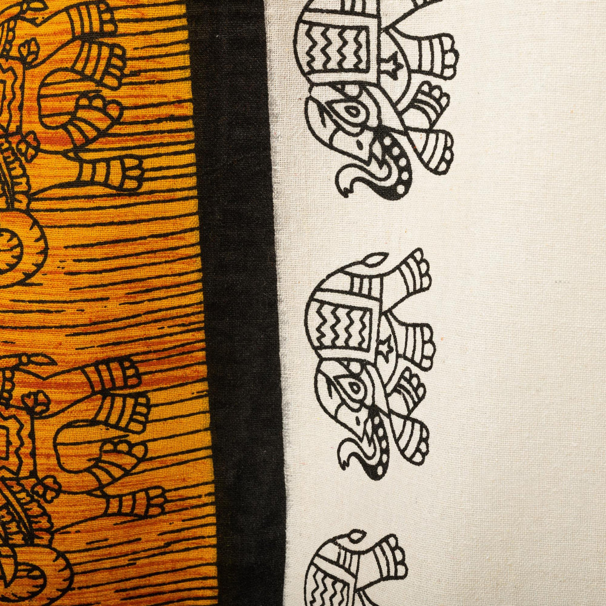 Tela India elefante naranja 240x210cm