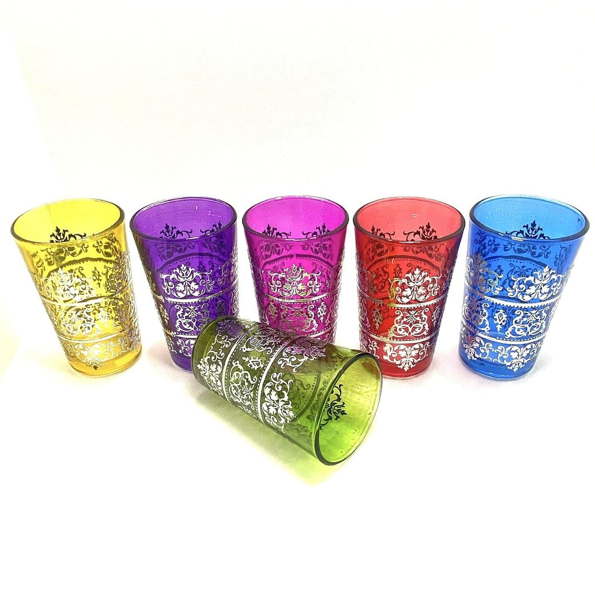 Vasos de té árabe Fidda